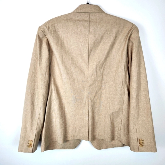 Old Navy Linen Cotton Blend Suit Jacket Blazer Beach Wedding Size XL Summer - Picture 7 of 16